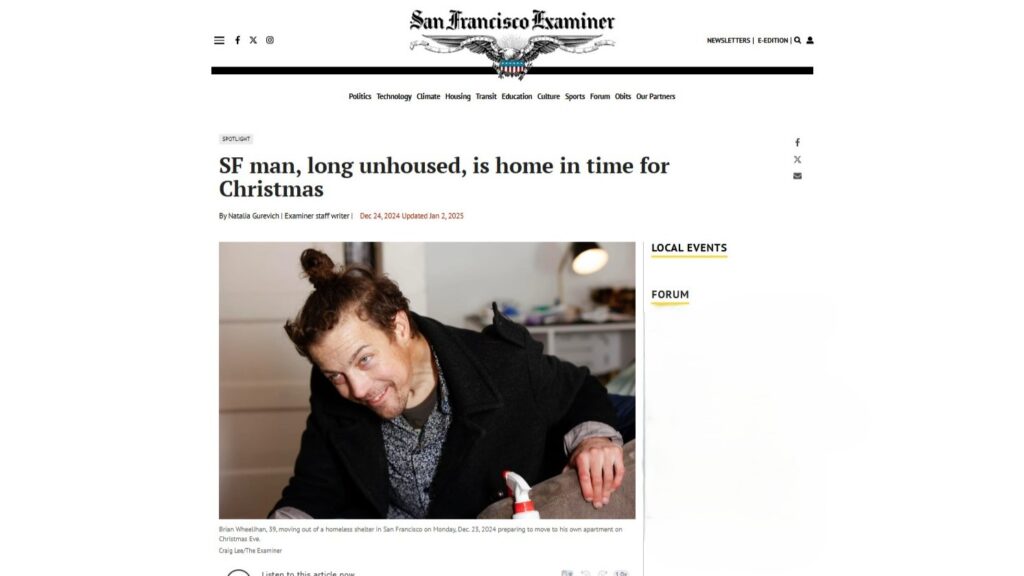 The San Francisco Examiner recently featured the San Francisco Homeless Outreach Team, a partner of Heluna Health.